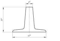 Профиль резиновый неармированный ТВ30