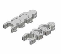 Карданная (бипланарная) пластиковая цепь 1700 53 TAB POM