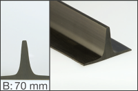 Профиль резиновый неармированный Т40
